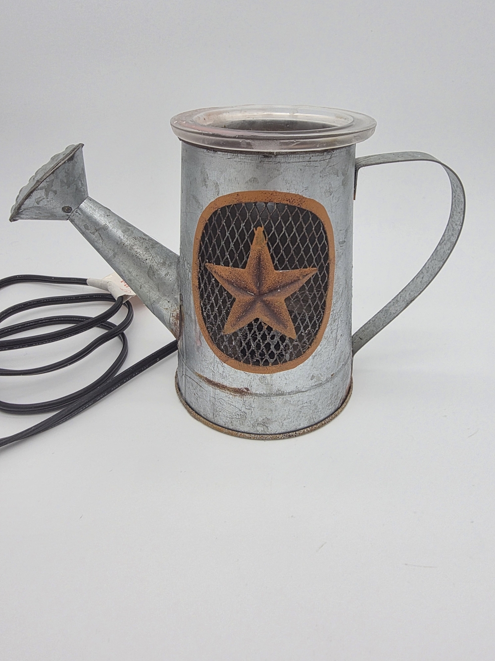 Authentic Scentsy Rustic Watering Can Wax Warmer with Barn Star